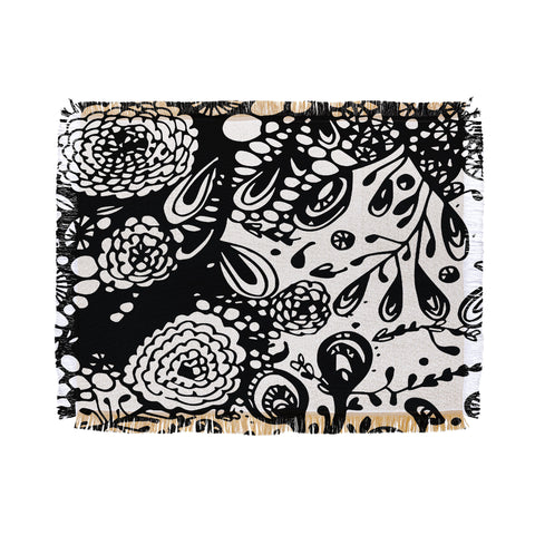 Julia Da Rocha Hidden Rose Throw Blanket