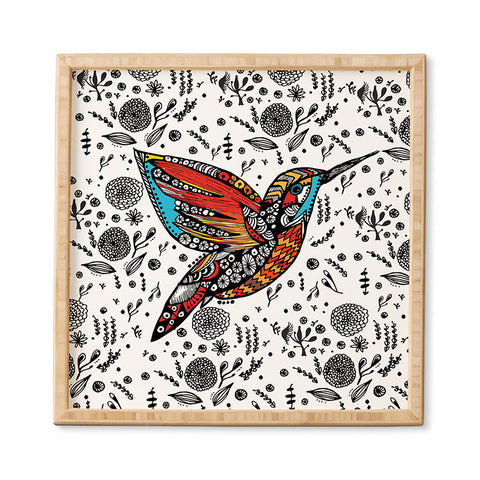 Julia Da Rocha Humming Bird In Paradise Framed Wall Art