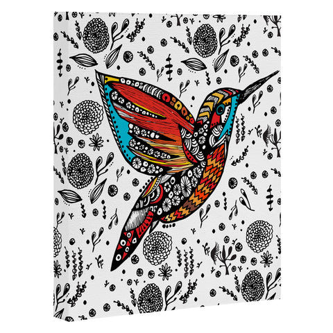 Julia Da Rocha Humming Bird In Paradise Art Canvas