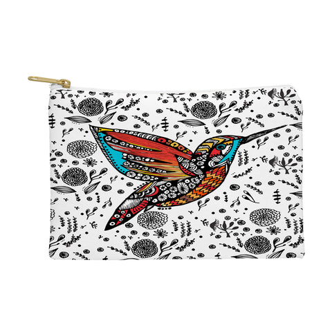Julia Da Rocha Humming Bird In Paradise Pouch