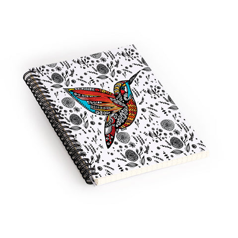 Julia Da Rocha Humming Bird In Paradise Spiral Notebook