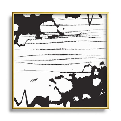 Julia Da Rocha Inkblot Metal Square Framed Art Print