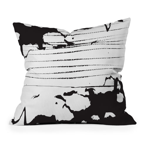 Julia Da Rocha Inkblot Throw Pillow
