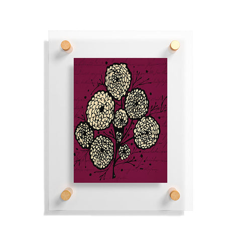Julia Da Rocha Letters And Flowers Floating Acrylic Print