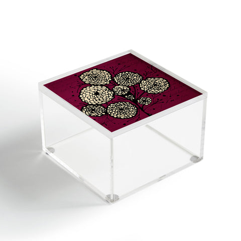 Julia Da Rocha Letters And Flowers Acrylic Box