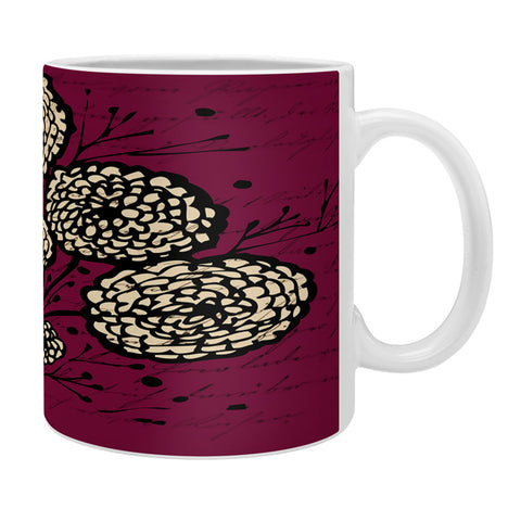 Julia Da Rocha Letters And Flowers Coffee Mug