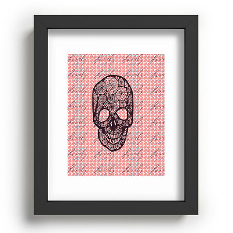Julia Da Rocha Lovely Skull Recessed Framing Rectangle