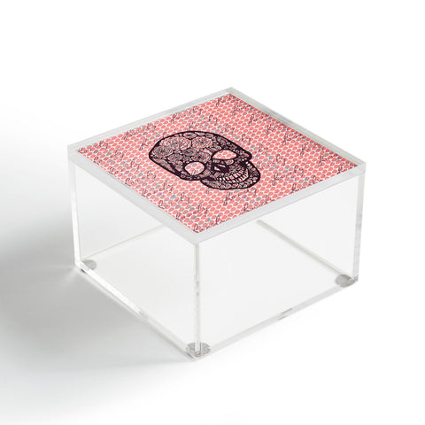Julia Da Rocha Lovely Skull Acrylic Box