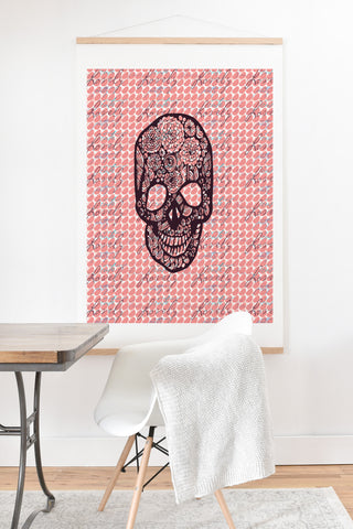 Julia Da Rocha Lovely Skull Art Print And Hanger
