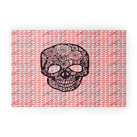 Julia Da Rocha Lovely Skull Welcome Mat