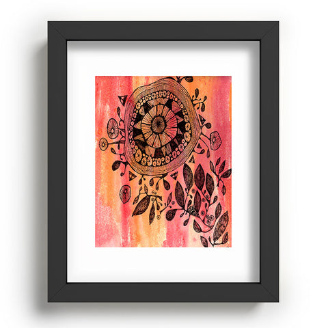 Julia Da Rocha Mandala Bloom Recessed Framing Rectangle