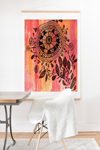 Julia Da Rocha Mandala Bloom Art Print And Hanger
