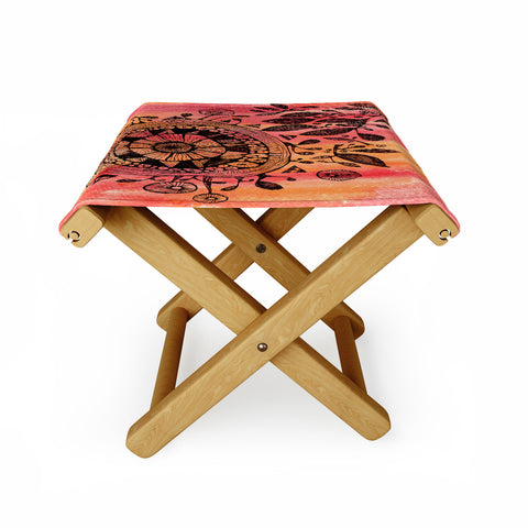 Julia Da Rocha Mandala Bloom Folding Stool