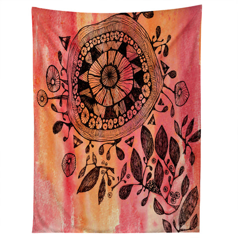 Julia Da Rocha Mandala Bloom Tapestry