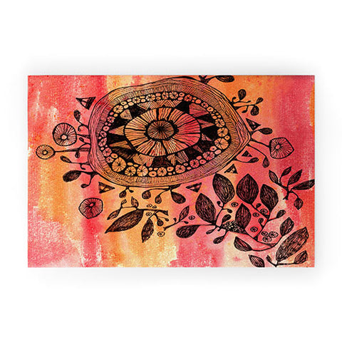 Julia Da Rocha Mandala Bloom Welcome Mat