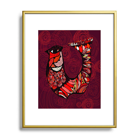 Julia Da Rocha Manu Metal Framed Art Print