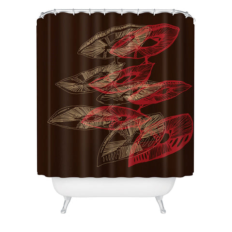 Julia Da Rocha Mushu Shower Curtain