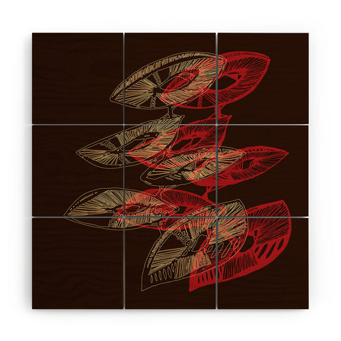 Julia Da Rocha Mushu Wood Wall Mural