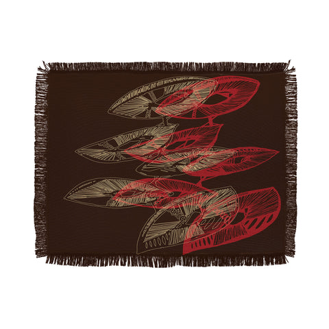 Julia Da Rocha Mushu Throw Blanket