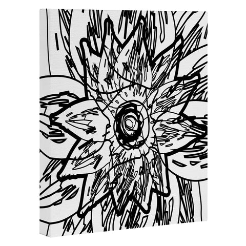 Julia Da Rocha Negra Flor Art Canvas