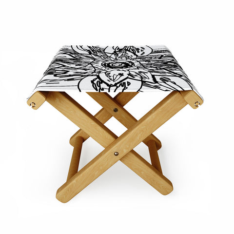 Julia Da Rocha Negra Flor Folding Stool