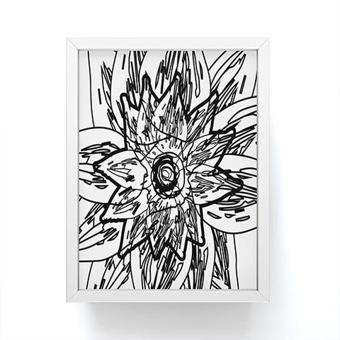 Julia Da Rocha Negra Flor Framed Mini Art Print