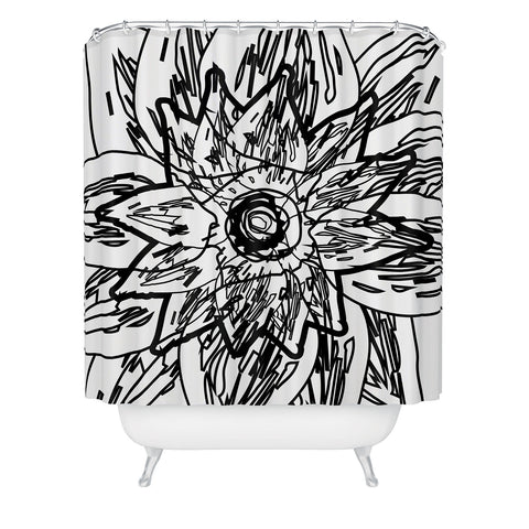 Julia Da Rocha Negra Flor Shower Curtain
