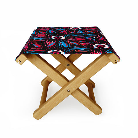 Julia Da Rocha Paradise Flowers Folding Stool