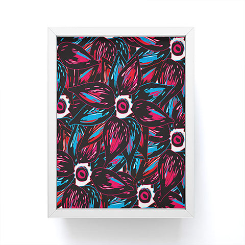 Julia Da Rocha Paradise Flowers Framed Mini Art Print