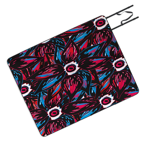 Julia Da Rocha Paradise Flowers Picnic Blanket