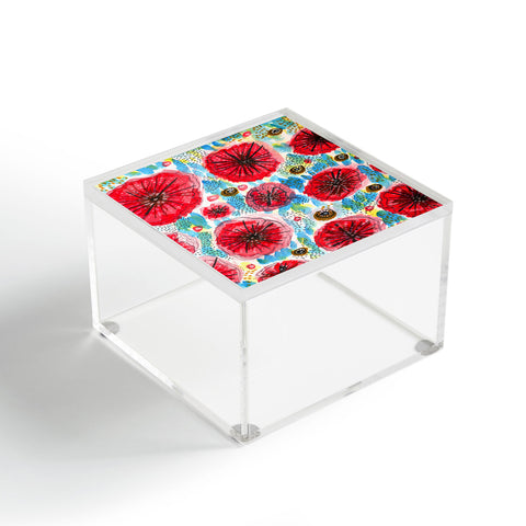 Julia Da Rocha Peonies Bloom Acrylic Box