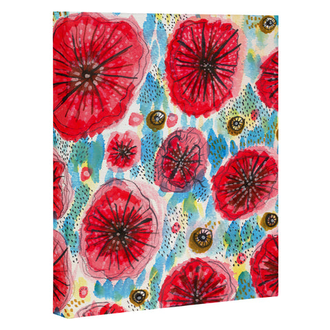 Julia Da Rocha Peonies Bloom Art Canvas