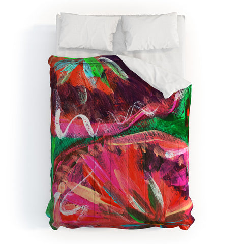 Julia Da Rocha Peony Bloom 4 Comforter