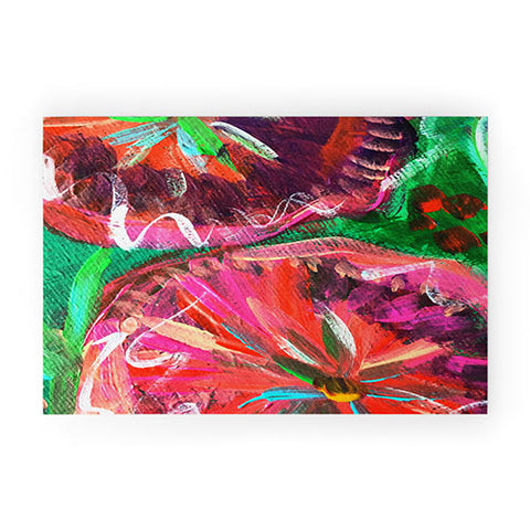 Julia Da Rocha Peony Bloom Welcome Mat