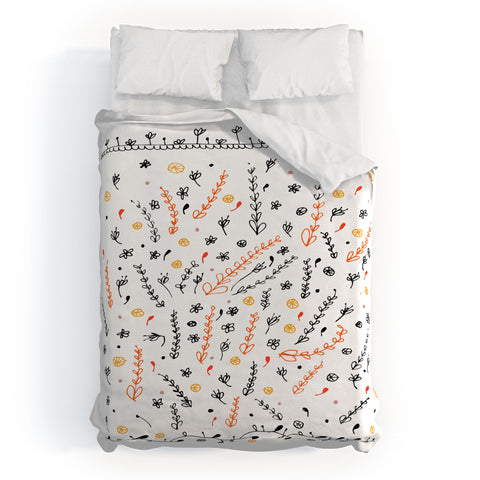 Julia Da Rocha Pretty Flowers Duvet Cover