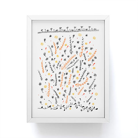 Julia Da Rocha Pretty Flowers Framed Mini Art Print