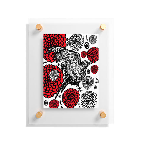 Julia Da Rocha Raven Rose Floating Acrylic Print