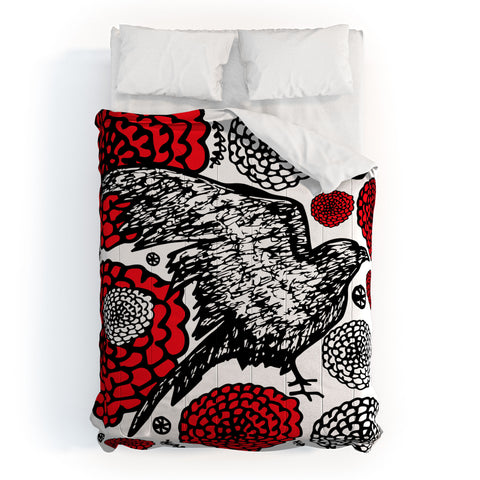 Julia Da Rocha Raven Rose Comforter