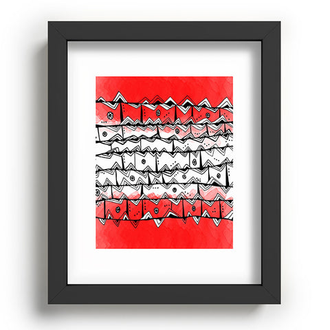 Julia Da Rocha Redbrick Azteca Recessed Framing Rectangle
