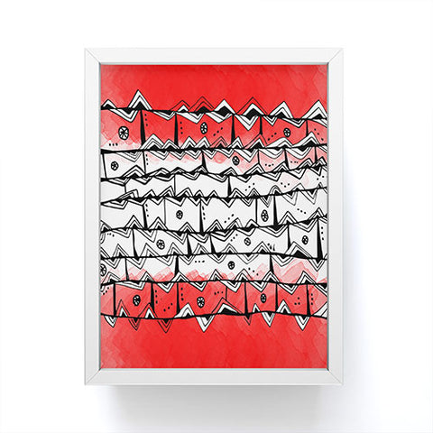 Julia Da Rocha Redbrick Azteca Framed Mini Art Print