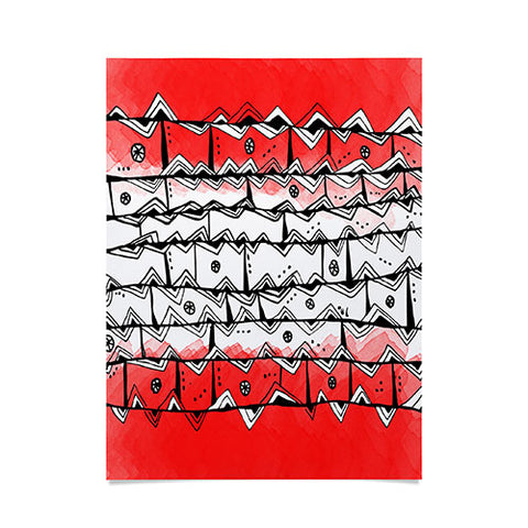 Julia Da Rocha Redbrick Azteca Poster