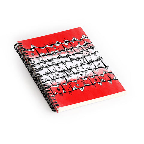 Julia Da Rocha Redbrick Azteca Spiral Notebook