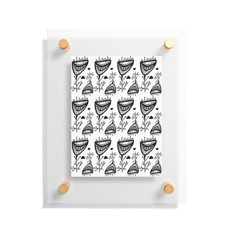 Julia Da Rocha Retro Bloom Floating Acrylic Print