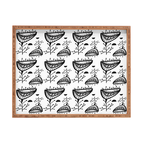 Julia Da Rocha Retro Bloom Rectangular Tray