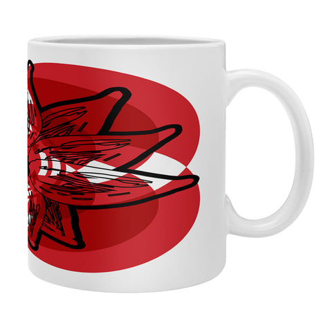 Julia Da Rocha Rojo Flor Coffee Mug