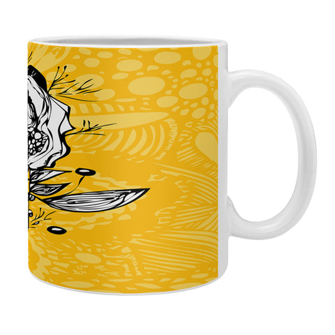 Julia Da Rocha Rose Funky Flowers Coffee Mug