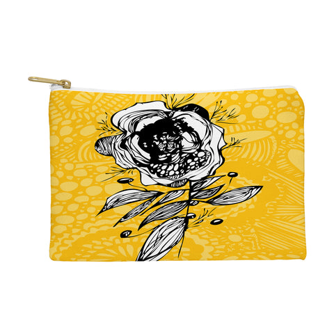 Julia Da Rocha Rose Funky Flowers Pouch