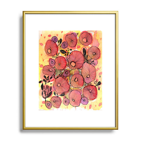 Julia Da Rocha Sea Bloom Metal Framed Art Print