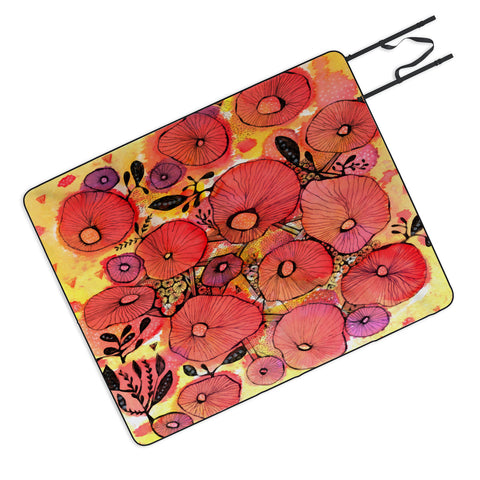 Julia Da Rocha Sea Bloom Picnic Blanket