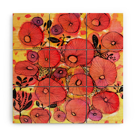 Julia Da Rocha Sea Bloom Wood Wall Mural